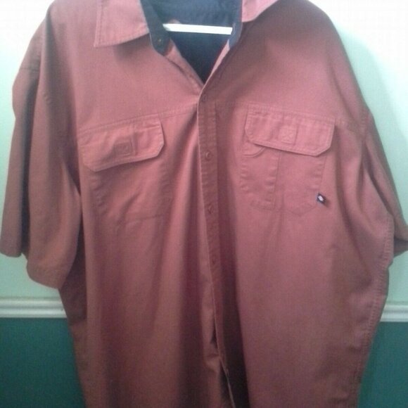 Mens Dickies XXL Button Up Dress Shirt short sleeve - Picture 2 of 6